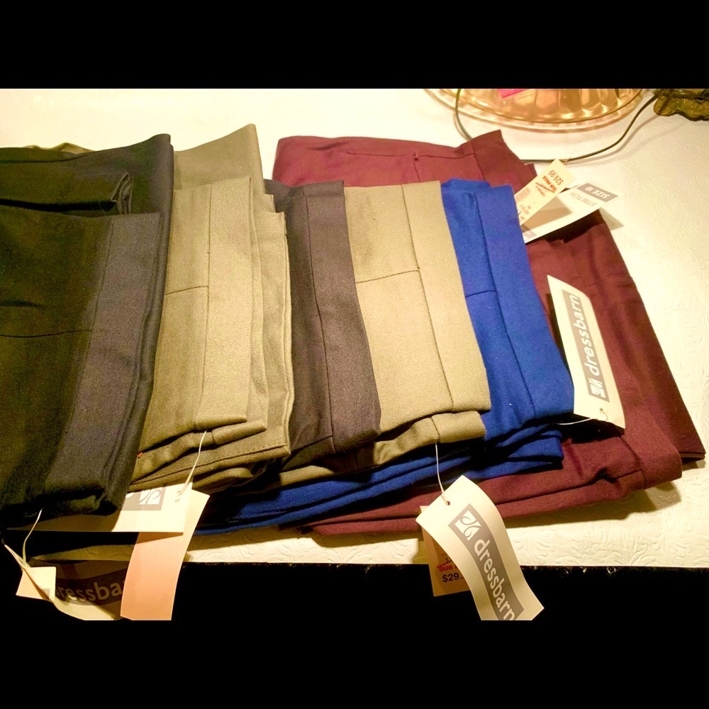 Dress Barn slacks size 8 and 10- BRAND NEW WITH TAGS!
